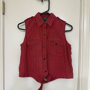 Lauren Ralph Lauren Red Patterned Shirt